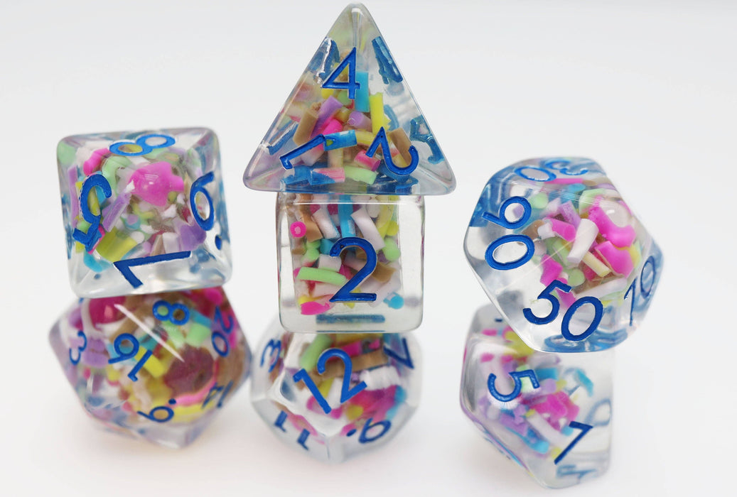Ice Cream Sprinkles RPG Dice Set Accessories Foam Brain Games