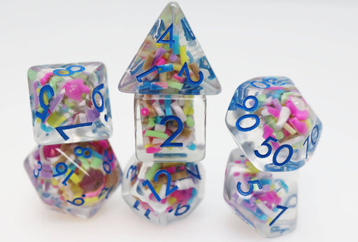 Ice Cream Sprinkles RPG Dice Set Accessories Foam Brain Games