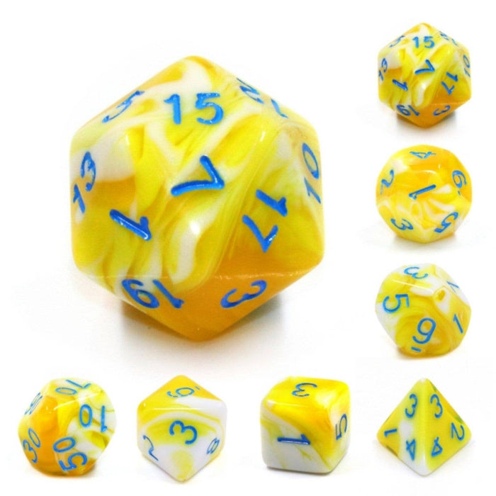 Lemon Cream RPG Dice Set Accessories Foam Brain Games