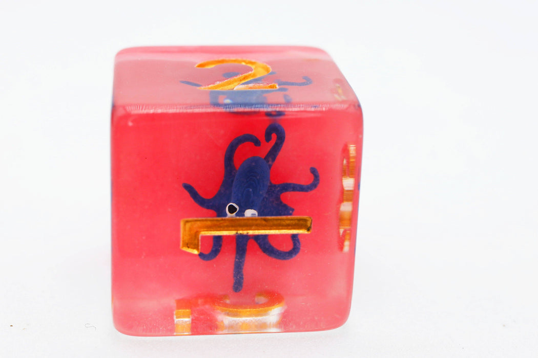 Underwater Octopus RPG Dice Set Accessories Foam Brain   