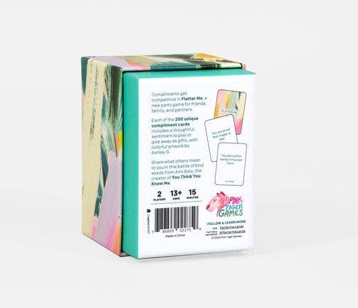 Flatter Me: A Compliment Battle Card Game Board Games Pink Tiger Games