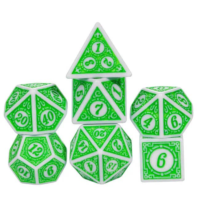 Motif: Leafy RPG Dice Set Accessories Foam Brain Games