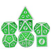 Motif: Leafy RPG Dice Set Accessories Foam Brain Games