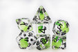 Acquisitions Inc Green Flame RPG Dice Set Accessories Foam Brain Games