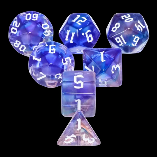 Glimmer Night RPG Dice Set Accessories Foam Brain Games