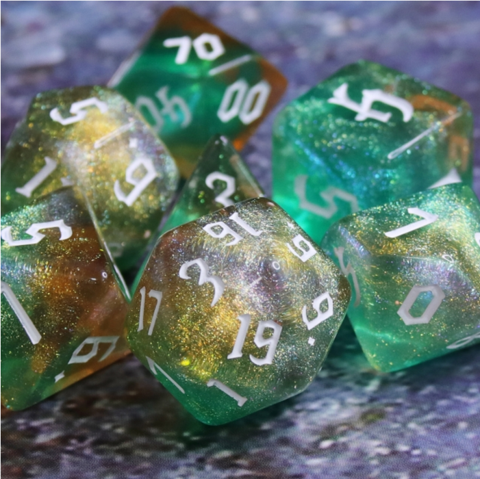 Tranquil World RPG Dice Set Accessories Foam Brain Games   