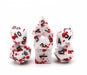 Blood Splatter RPG Dice Set Accessories Foam Brain   