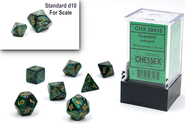 Scarab - Mini Jade/Gold (7) Accessories CHESSEX MFG. CO. LLC