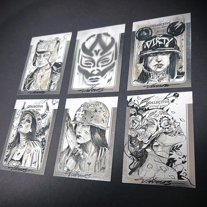 COLLECTIVE S1-006 - "Bull-Fight-Her" by Brian Viveros Trading Cards House of Roulx   