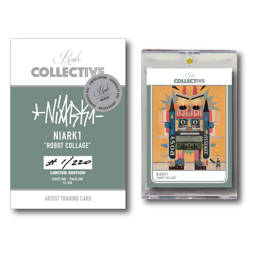 COLLECTIVE S1-018 - "Robot Collage" by NIARK1 Trading Cards House of Roulx   