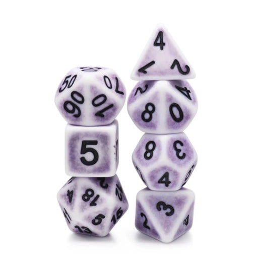 Lavender Ancient RPG Dice Set Accessories Foam Brain   