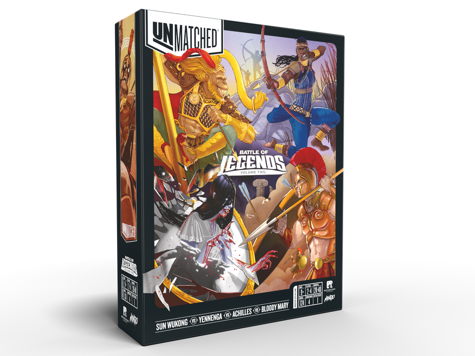 Unmatched: Battle of Legends Vol. 2 - Sun Wukong, Yennegas, Achilles, Bloody Mary Board Games PUBLISHER SERVICES, INC   