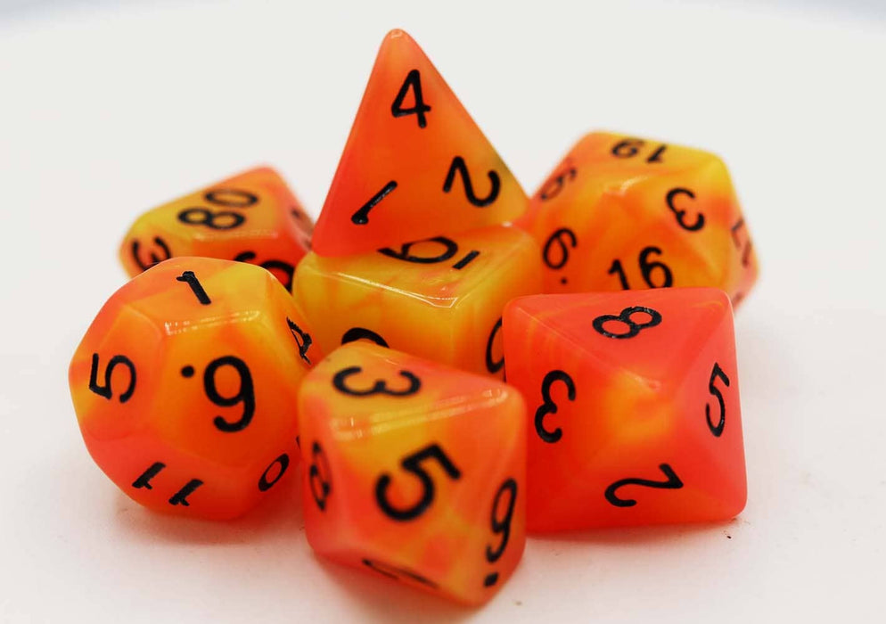 Glow in the Dark Arcturus RPG Dice Set Accessories Foam Brain Games