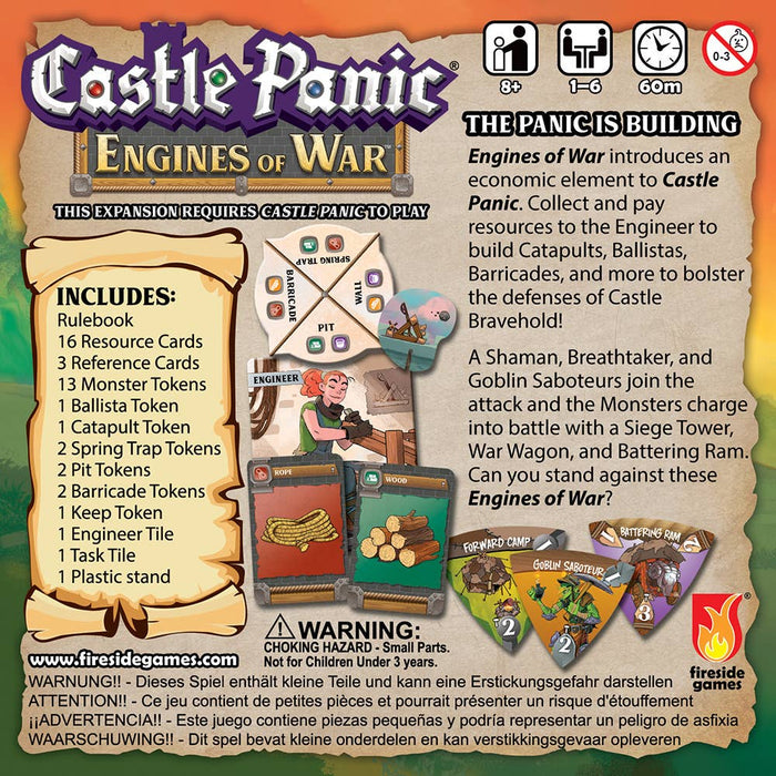 Castle Panic - Engines of War Board Game Expansion Board Games Fireside Games