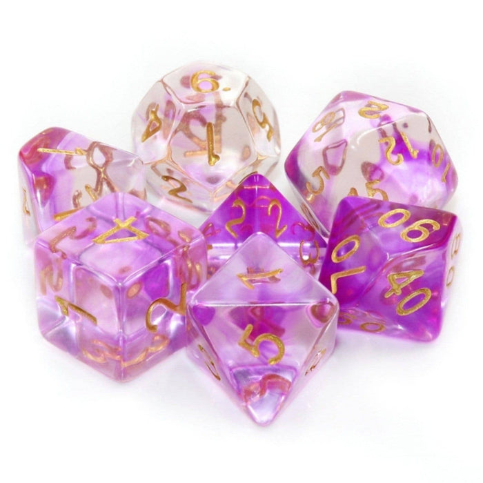 Purple Smoke RPG Dice Set Accessories Foam Brain   