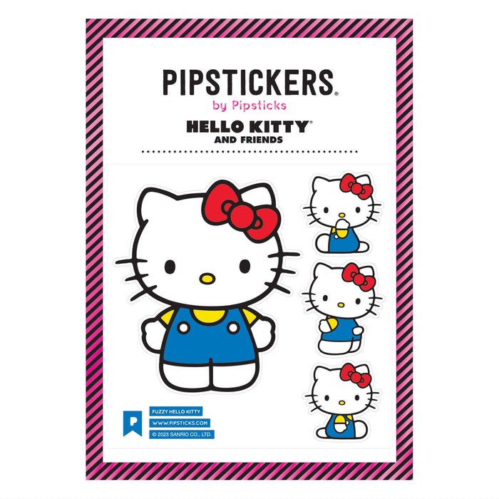Fuzzy Hello Kitty Stickers Pipsticks