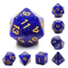 Black & Blue Galaxy RPG Dice Set Accessories Foam Brain   