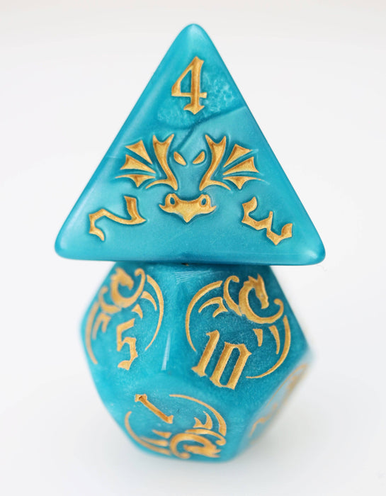 Drake's Flight: Cobalt RPG Dice Set Accessories Foam Brain Games