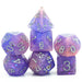 Pink & Purple Seabed Treasure RPG Dice Set Accessories Foam Brain Games