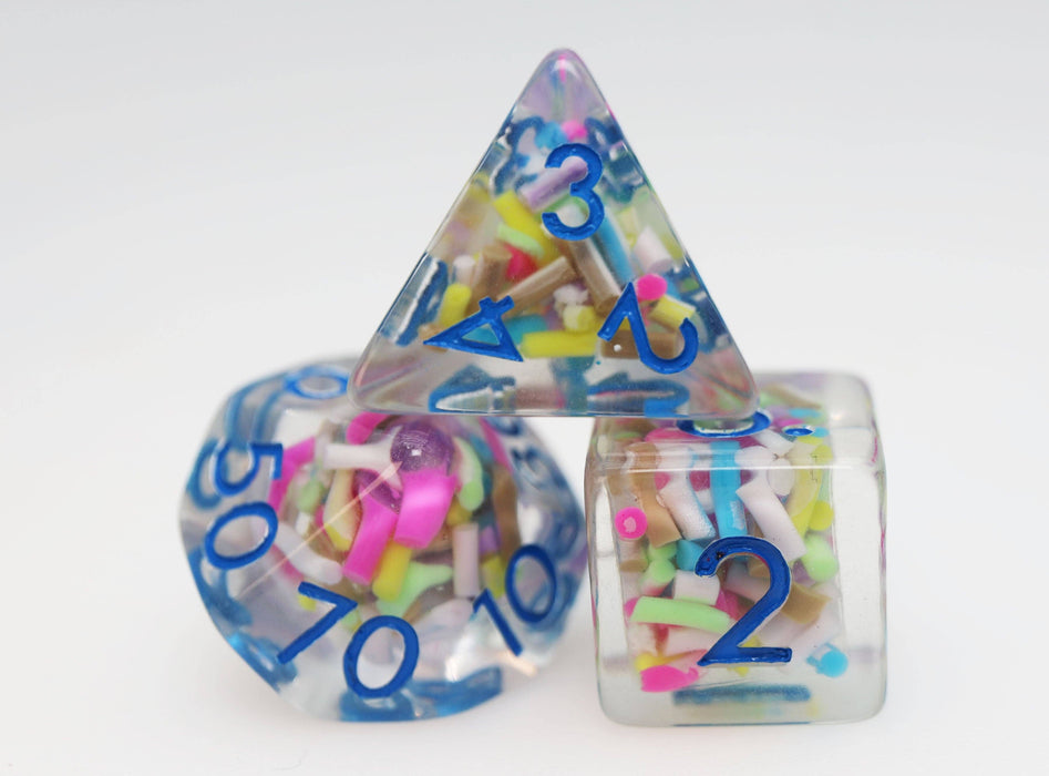 Ice Cream Sprinkles RPG Dice Set Accessories Foam Brain Games