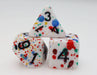 Paint Splatter RPG Dice Set Accessories Foam Brain Games