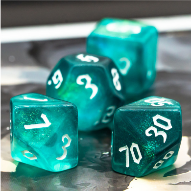 Ocean Elemental RPG Dice Set Accessories Foam Brain Games