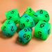Glow in the Dark - Blue and Green RPG Dice Set Accessories Foam Brain   