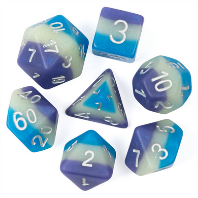 Blueberry Snow Cone RPG Dice Set Accessories Foam Brain Games