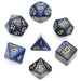 Black & Blue Galaxy RPG Dice Set Accessories Foam Brain   