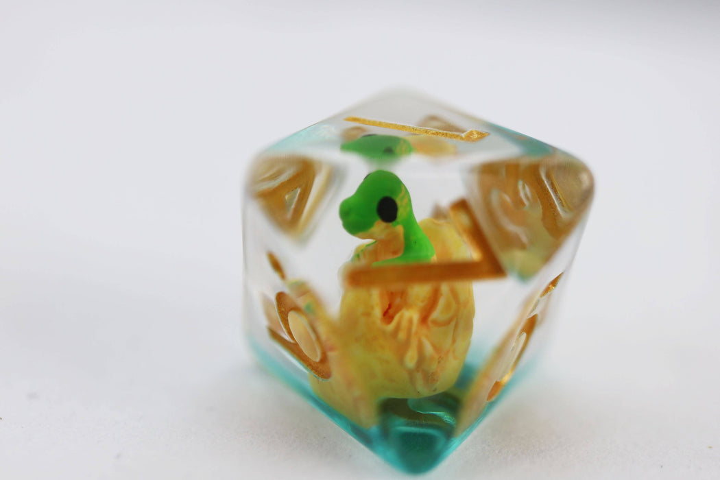 Green Dragon Hatchlings RPG Dice Set Accessories Foam Brain Games