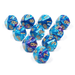 10 piece D10s - Blue Lagoon Accessories Foam Brain Games