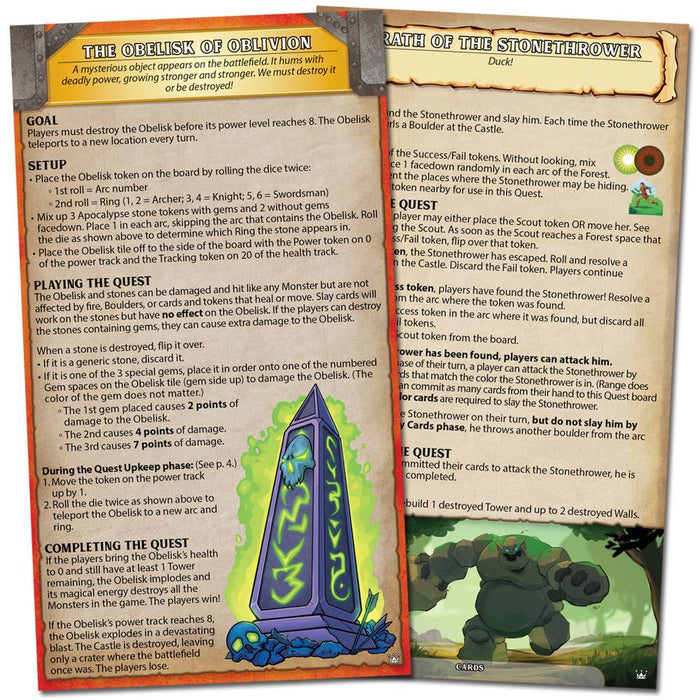 Castle Panic - Crowns and Quests Expansion Board Games Fireside Games