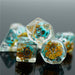 Yellow Flower with Blue Skull RPG Dice Set Accessories Foam Brain Games