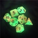Glow in the Dark Mango RPG Dice Set Accessories Foam Brain   