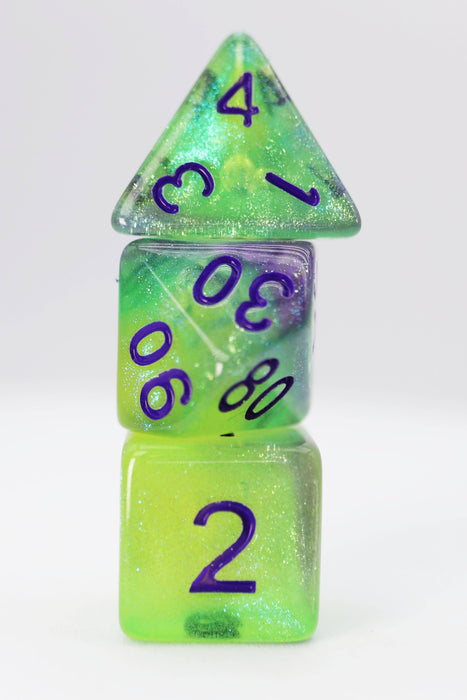 Luminescent Jellyfish RPG Dice Set Accessories Foam Brain Games