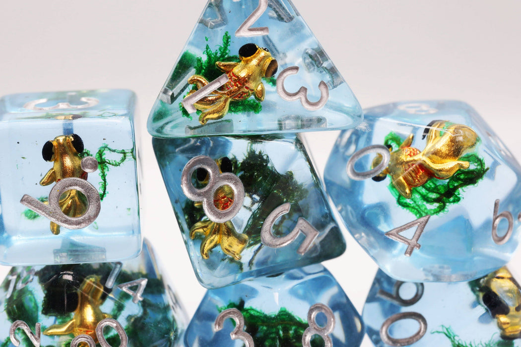 Goldfish RPG Dice Set Accessories Foam Brain   