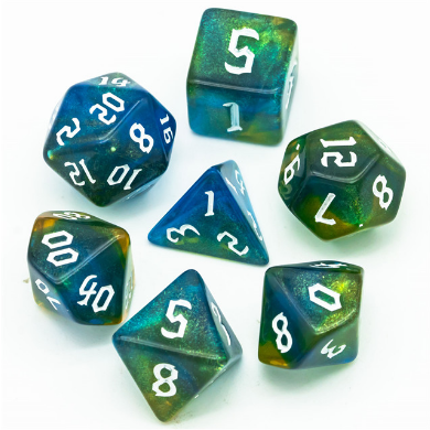 Nature Elemental RPG Dice Set Accessories Foam Brain Games