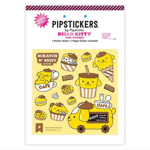 Pompompurin Café Cruiser Scratch 'n Sniff (2ct) Stickers Pipsticks