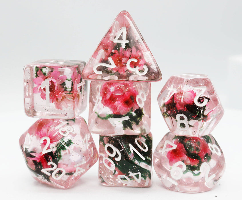 Carnation Love RPG Dice Set Accessories Foam Brain   