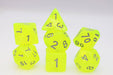 Radioactive Lemonade RPG Dice Set Accessories Foam Brain Games