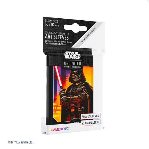 Star Wars Unlimited Art Sleeves - Darth Vader -Preorder - Releases Friday, March 8th Accessories ASMODEE NORTH AMERICA   