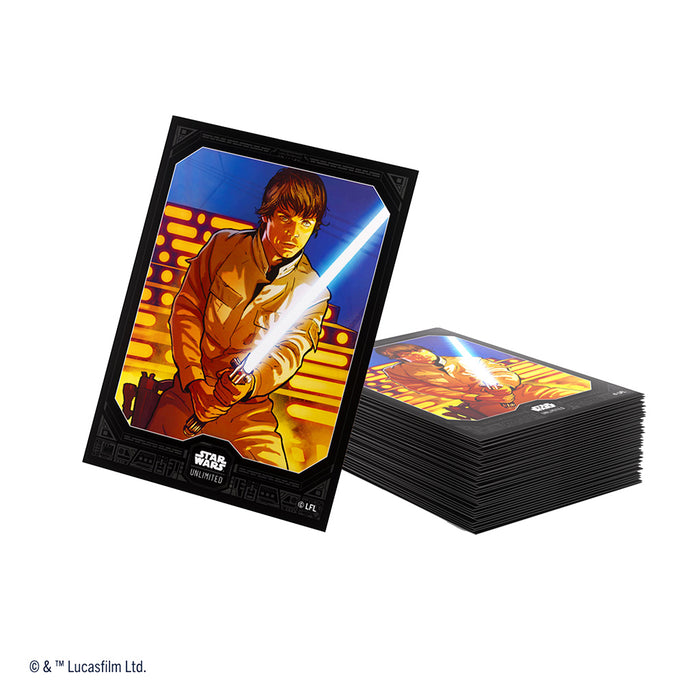 Star Wars Unlimited Art Sleeves - Luke Skywalker Accessories ASMODEE NORTH AMERICA   