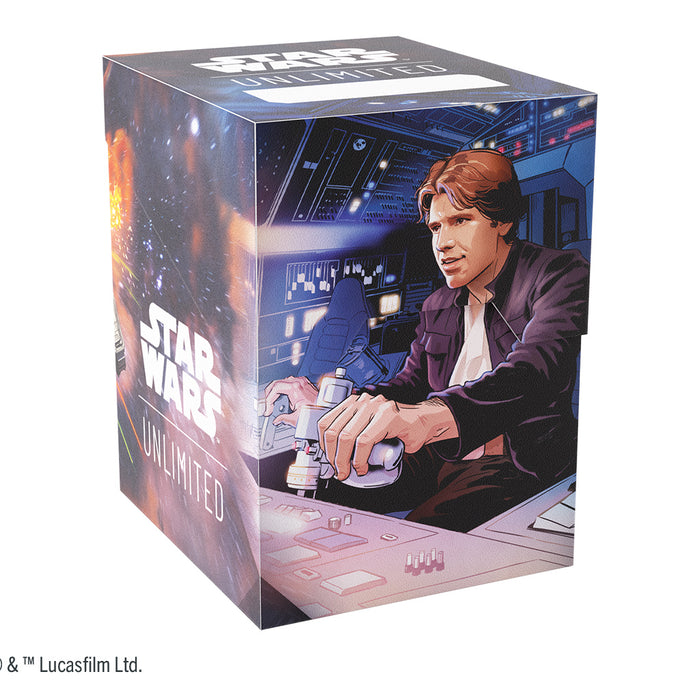 Star Wars Unlimited - Soft Crate - Han Solo - Millenium Falcon - Preorder Accessories ASMODEE NORTH AMERICA