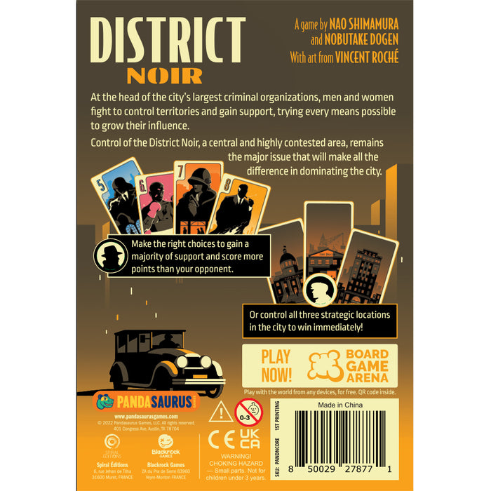 District Noir Board Games PANDASAURUS LLC   