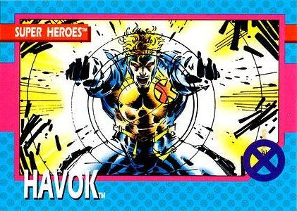 Marvel X-Men 1992 - 003 -  Havok Vintage Trading Card Singles Impel   