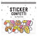 Fun Guys Sticker Confetti Gift Pipsticks   