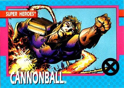 Marvel X-Men 1992 - 007 -  Cannonball Vintage Trading Card Singles Impel   