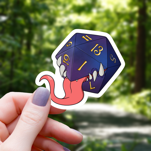Mimic Monster Galaxy D20 Sticker - 3" Gift Mimic Gaming Co   