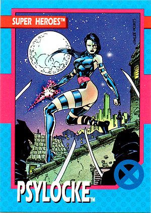 Marvel X-Men 1992 - 012 -  Psylocke Vintage Trading Card Singles Impel   