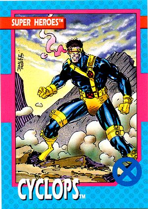 Marvel X-Men 1992 - 017 -  Cyclops Vintage Trading Card Singles Impel   
